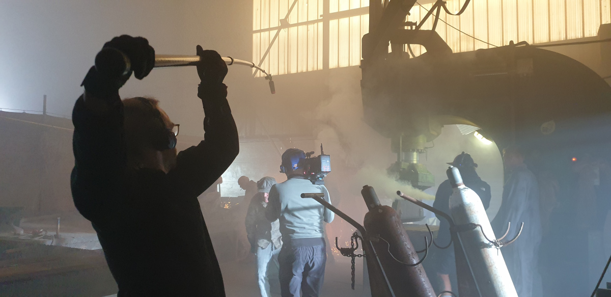 Abbildung Behind the scenes Der grosse Streik Industriehalle