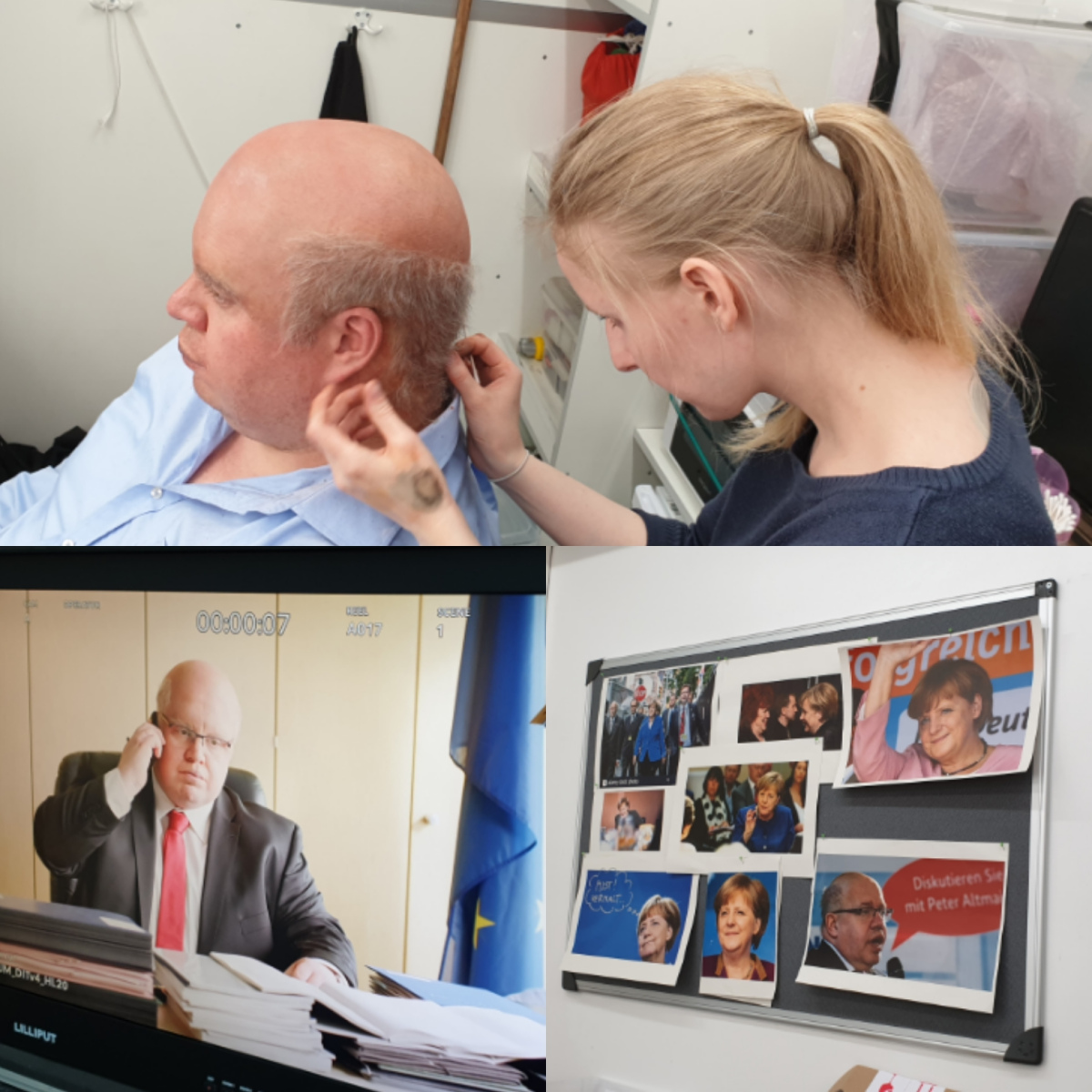 Abbildung: Making of - Peter Altmaier für Die Getriebenen