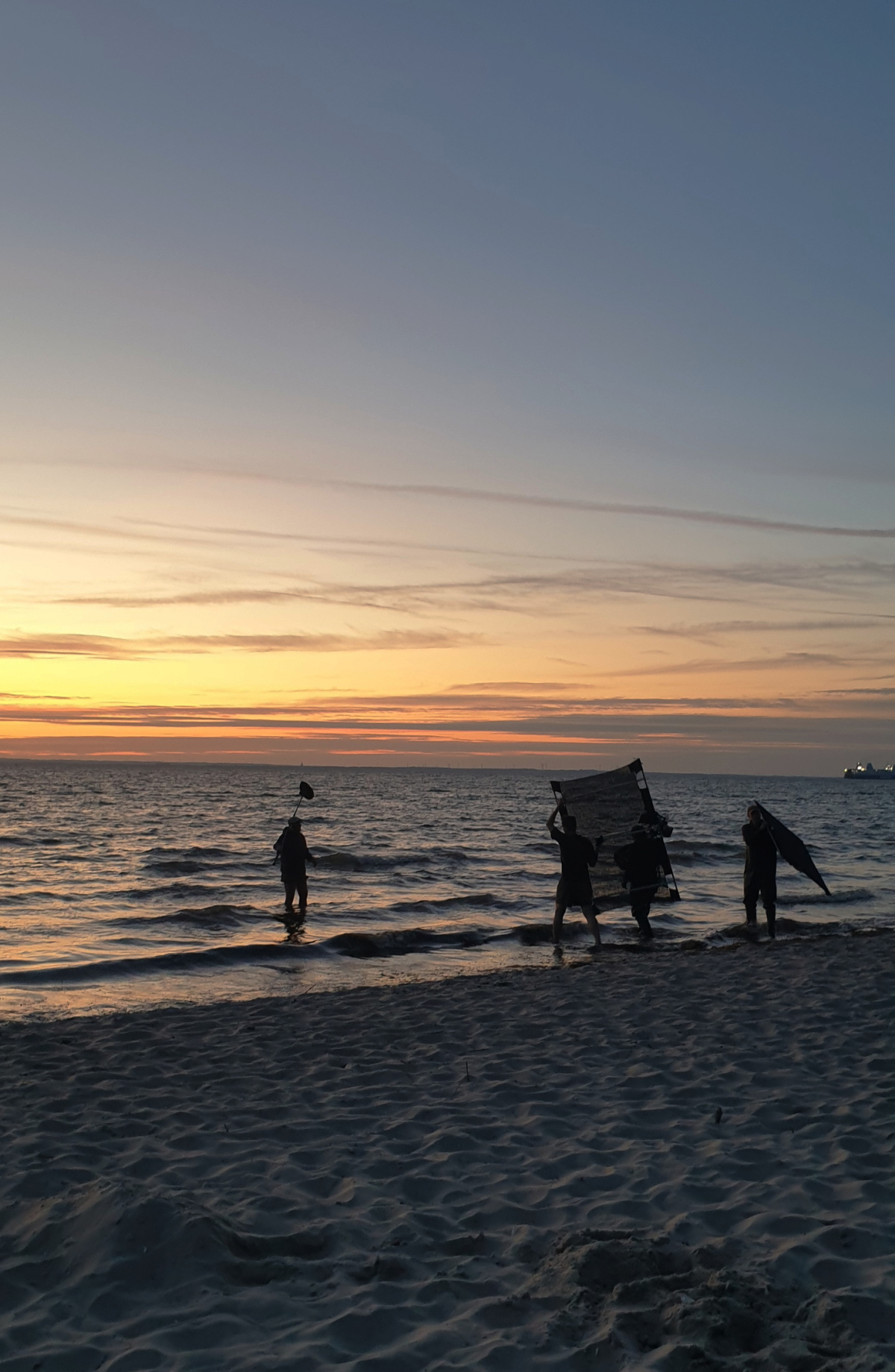 Abbildung von Dreharbeiten in der Ostsee
