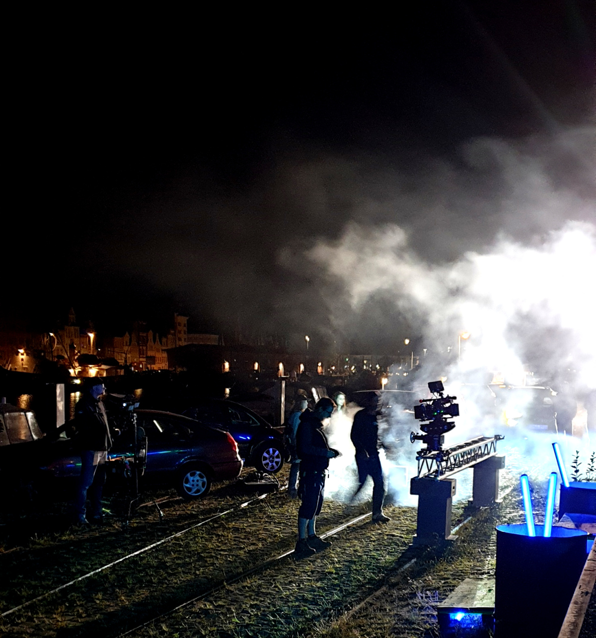 Abbildung von Film shoot at night